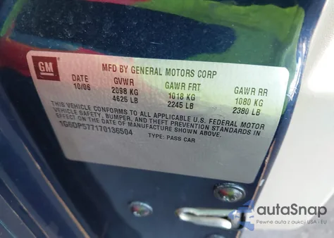 2007 Cadillac Cts Standard from USA, damaged, VIN 1G6DP577170136504